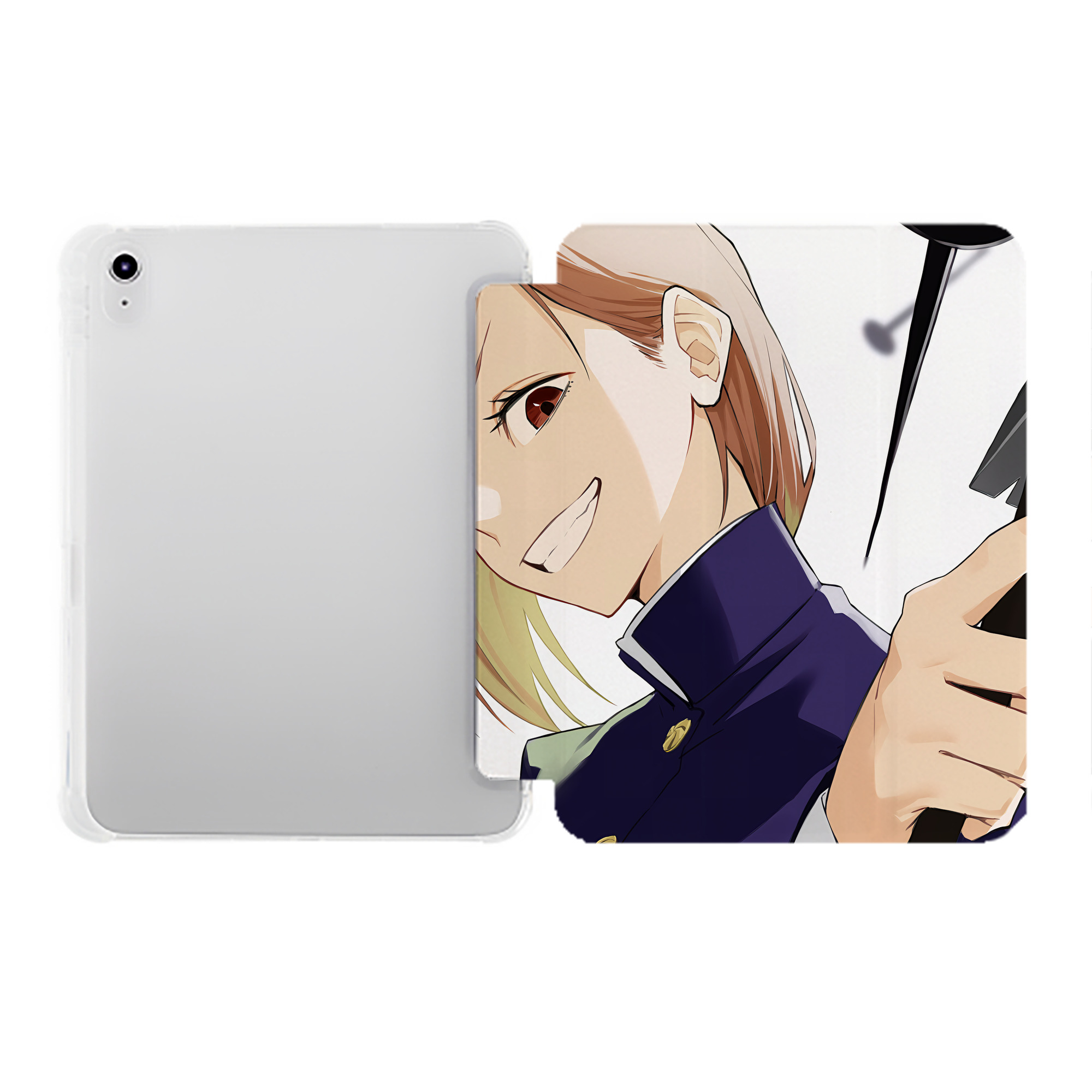 （画像用） SPY×FAMILY间谍家家酒 IPad ケース ペン収納付き 三つ折りスタンド PUレザー×シリコン 対応機種9.5/10.5/10.9インチ